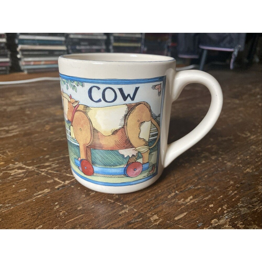 Susan Winget Country Farmhouse Cow Ceramic Coffee Mug Drinkware Vintage